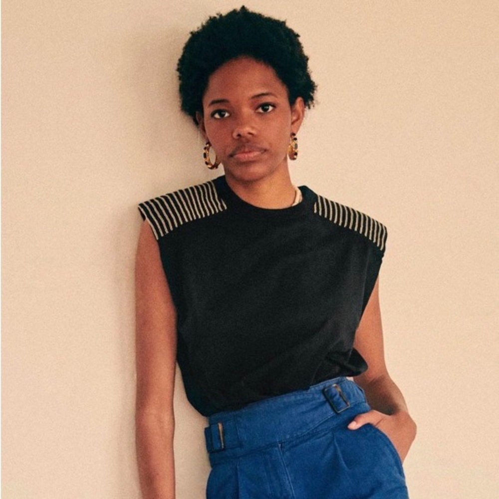 Sezane Robin white muscle top XS